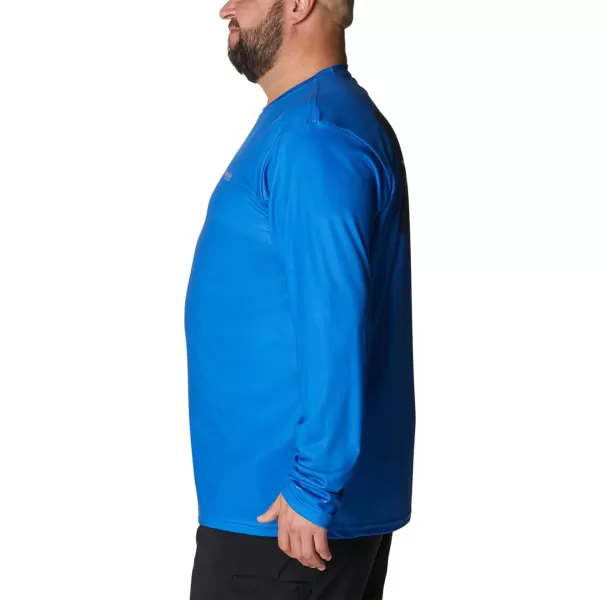 imageColumbia Mens PFG Terminal Tackle Fish Flag Long Sleeve Fishing ShirtVivid BlueTx Flag