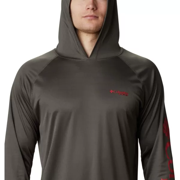 imageColumbia Mens PFG Terminal Tackle HoodieAlpine TundraRed Spark Logo