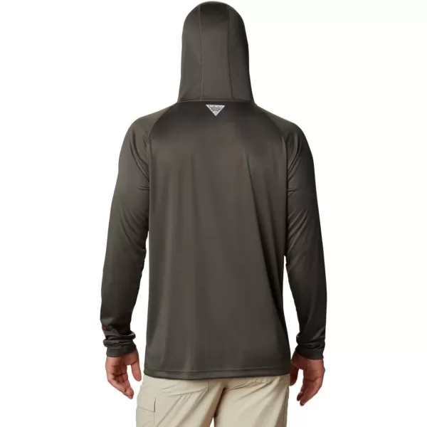 imageColumbia Mens PFG Terminal Tackle HoodieAlpine TundraRed Spark Logo