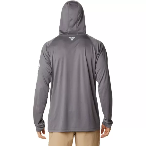 imageColumbia Mens PFG Terminal Tackle HoodieCity GreyWhite Logo
