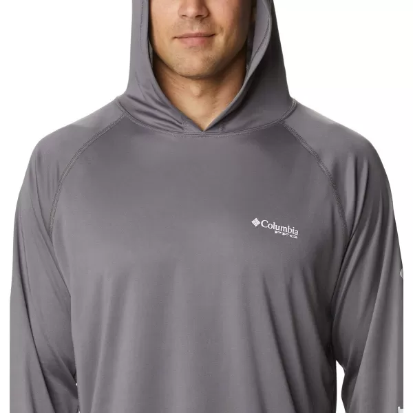 imageColumbia Mens PFG Terminal Tackle HoodieCity GreyWhite Logo