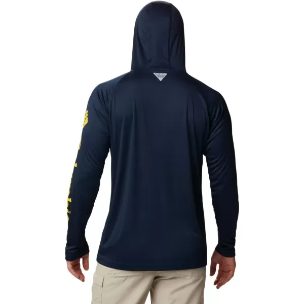 imageColumbia Mens PFG Terminal Tackle HoodieCollegiate NavySun Glow