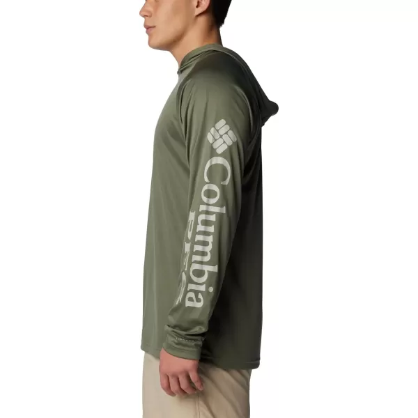 imageColumbia Mens PFG Terminal Tackle HoodieCypressCool Grey Logo
