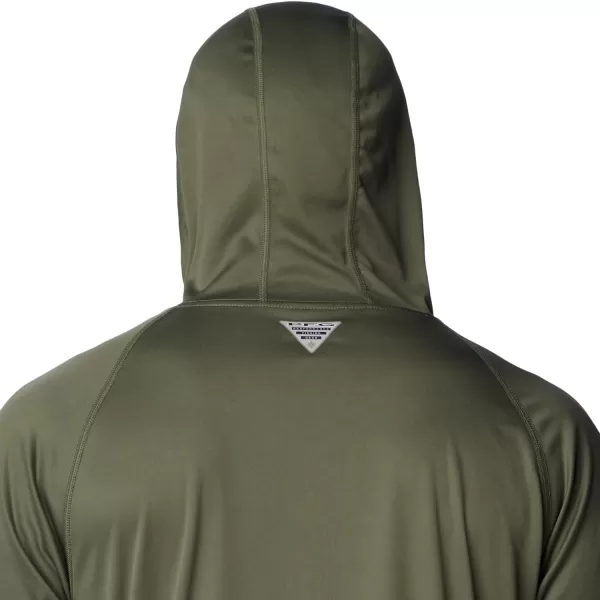 imageColumbia Mens PFG Terminal Tackle HoodieCypressCool Grey Logo