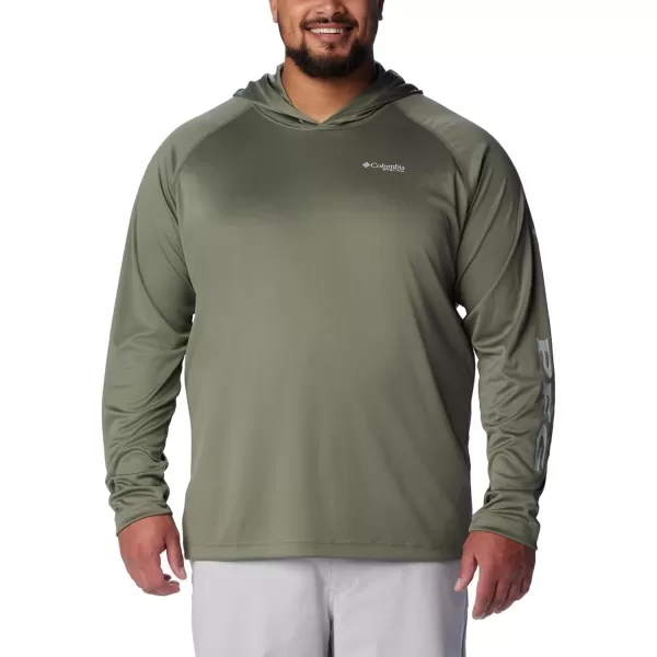 imageColumbia Mens PFG Terminal Tackle HoodieCypressCool Grey Logo