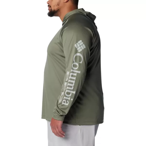 imageColumbia Mens PFG Terminal Tackle HoodieCypressCool Grey Logo