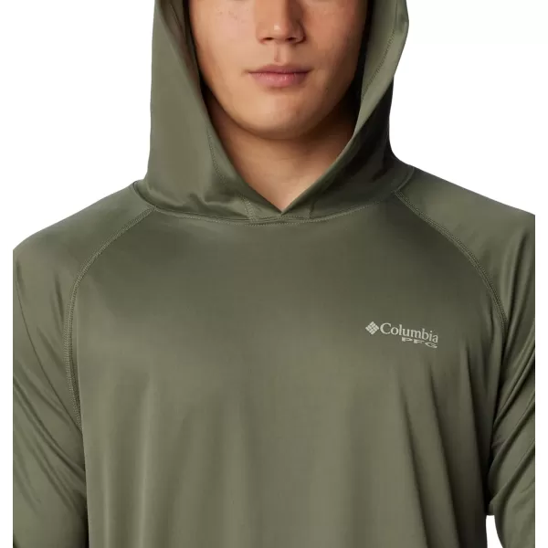 imageColumbia Mens PFG Terminal Tackle HoodieCypressCool Grey Logo