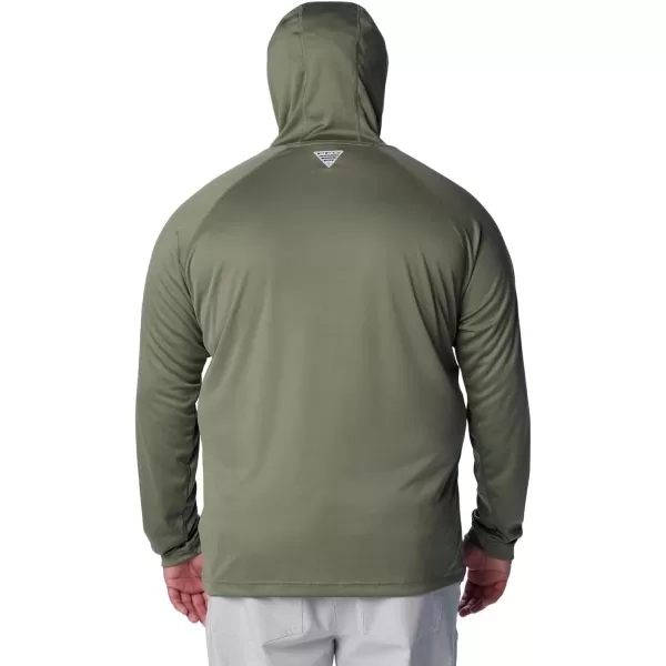imageColumbia Mens PFG Terminal Tackle HoodieCypressCool Grey Logo
