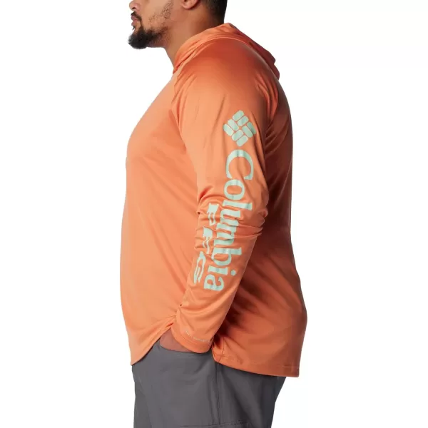 imageColumbia Mens PFG Terminal Tackle HoodieDusty OrangeNew Mint Logo
