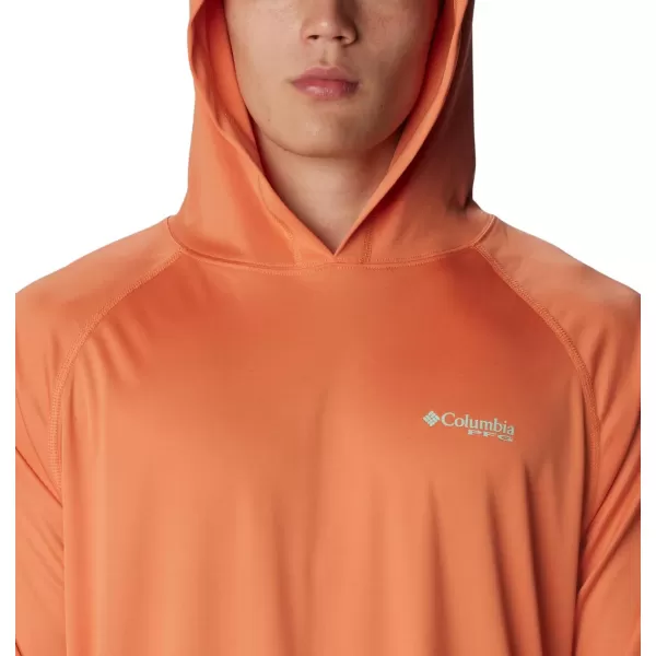 imageColumbia Mens PFG Terminal Tackle HoodieDusty OrangeNew Mint Logo