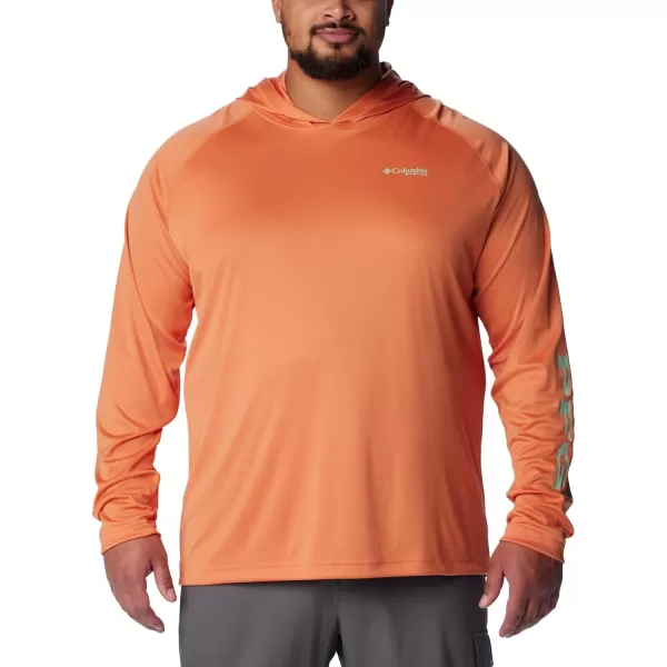 imageColumbia Mens PFG Terminal Tackle HoodieDusty OrangeNew Mint Logo