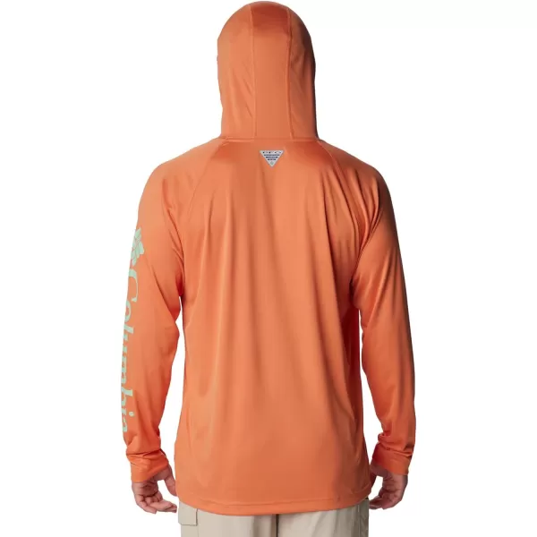 imageColumbia Mens PFG Terminal Tackle HoodieDusty OrangeNew Mint Logo