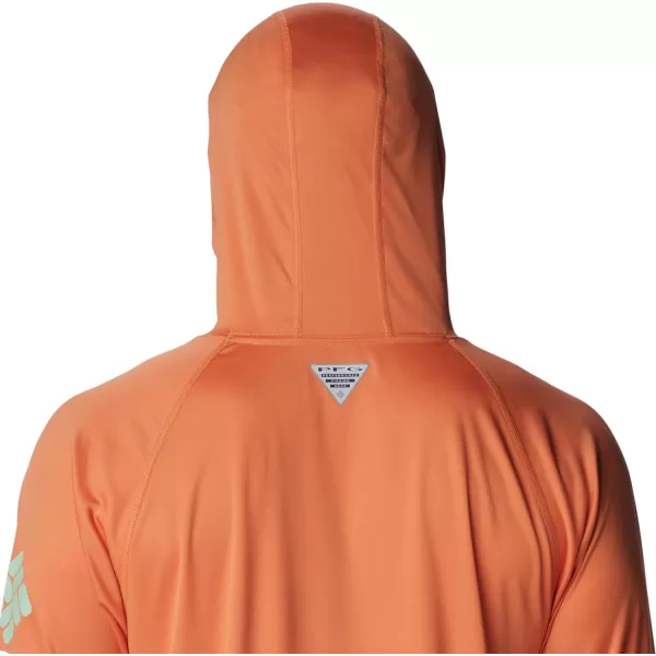 imageColumbia Mens PFG Terminal Tackle HoodieDusty OrangeNew Mint Logo