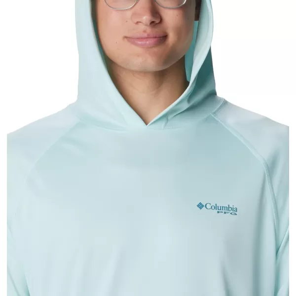 imageColumbia Mens PFG Terminal Tackle HoodieIcy MornCanyon Blue Logo