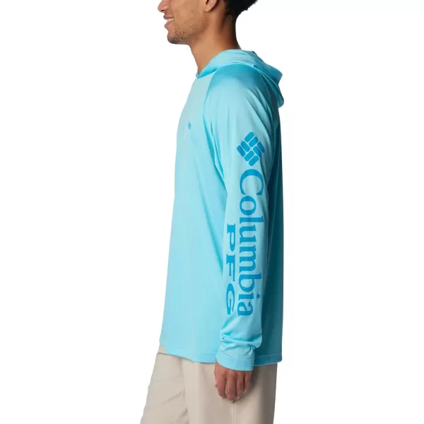 imageColumbia Mens PFG Terminal Tackle HoodieOpal BluePool Logo