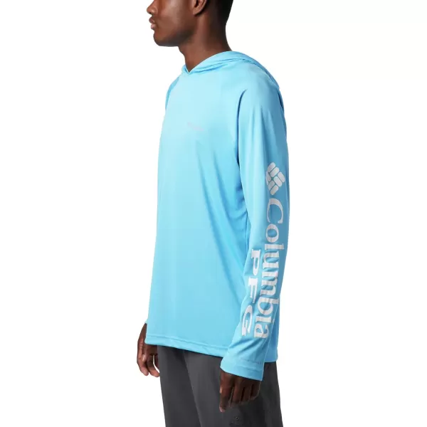 imageColumbia Mens PFG Terminal Tackle HoodieRiptideWhite Logo