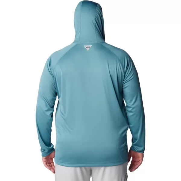 imageColumbia Mens PFG Terminal Tackle HoodieTranquil TealOrange Reef Logo