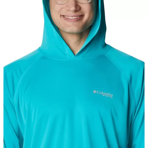imageColumbia Mens PFG Terminal Tackle HoodieTurquoiseCool Grey Logo