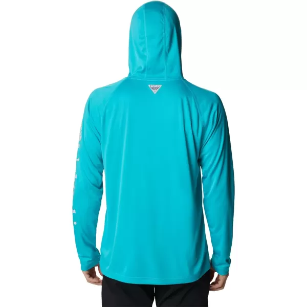 imageColumbia Mens PFG Terminal Tackle HoodieTurquoiseCool Grey Logo