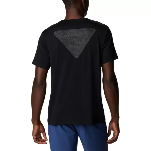 imageColumbia Mens PFG Triangle Fill Tech Tee Short SleeveBlackBlack Pfg Camo