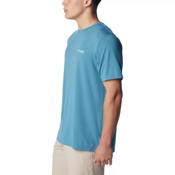 imageColumbia Mens PFG Triangle Fill Tech Tee Short SleeveCanyon BlueElements Graphic
