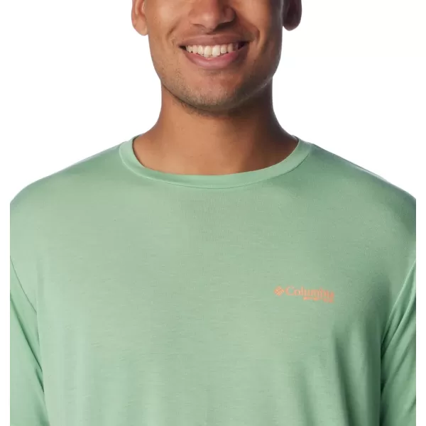 imageColumbia Mens PFG Triangle Fill Tech Tee Short SleeveNew MintElements Graphic