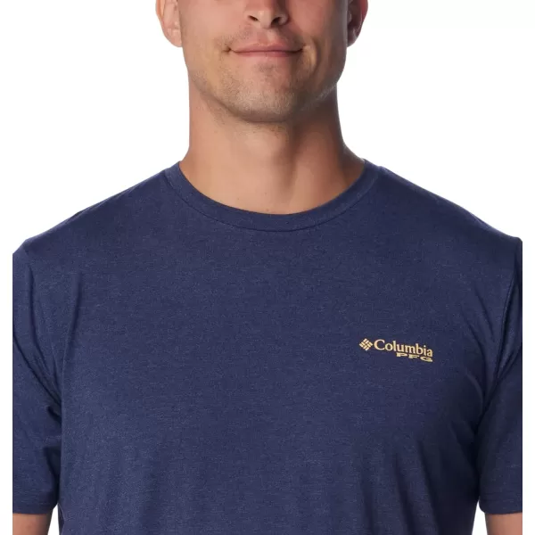 imageColumbia Mens PFG Triangle Fill Tech Tee Short SleeveNocturnalElements Graphic