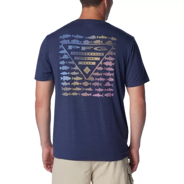 imageColumbia Mens PFG Triangle Fill Tech Tee Short SleeveNocturnalElements Graphic