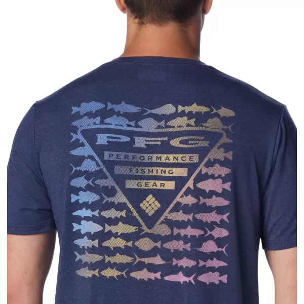imageColumbia Mens PFG Triangle Fill Tech Tee Short SleeveNocturnalElements Graphic