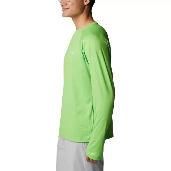 imageColumbia Mens PFG Zero Rules Ice Long Sleeve ShirtGreen Mamba