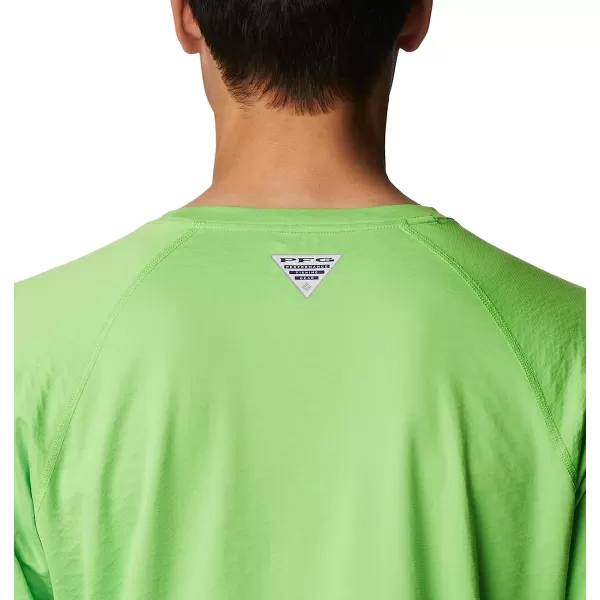 imageColumbia Mens PFG Zero Rules Ice Long Sleeve ShirtGreen Mamba
