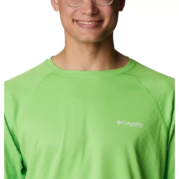 imageColumbia Mens PFG Zero Rules Ice Long Sleeve ShirtGreen Mamba