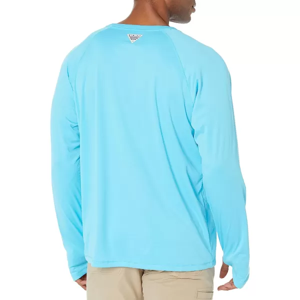 imageColumbia Mens PFG Zero Rules Ice Long Sleeve ShirtVivid Blue