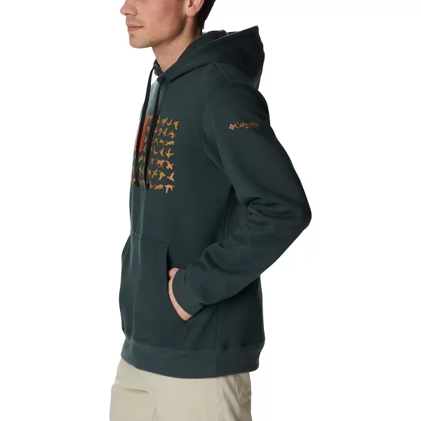 imageColumbia Mens PHG Game Flag Ii HoodieDark ForestSahara Waterfowl Flag