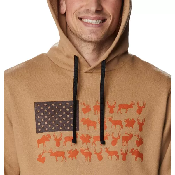 imageColumbia Mens PHG Game Flag Ii HoodieSahara Cordovan Big Game Flag