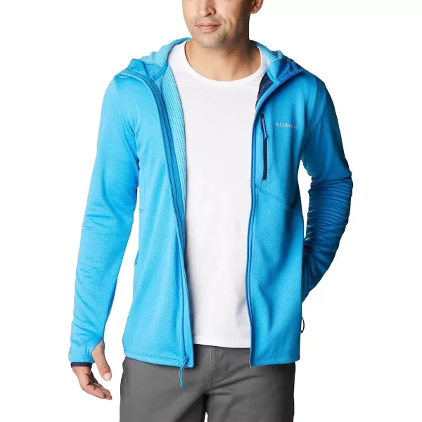 imageColumbia Mens Park View Fleece Full Zip HoodieCompass Blue Heather