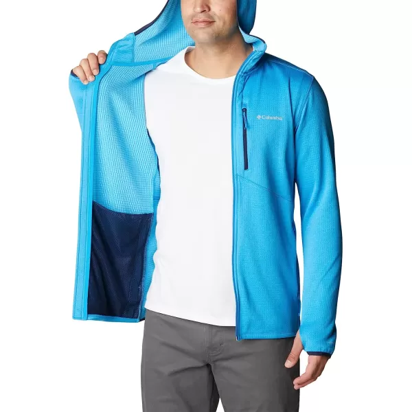 imageColumbia Mens Park View Fleece Full Zip HoodieCompass Blue Heather