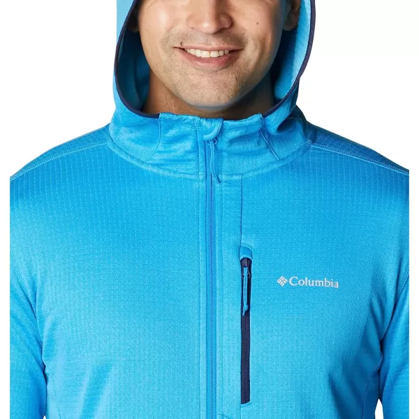 imageColumbia Mens Park View Fleece Full Zip HoodieCompass Blue Heather