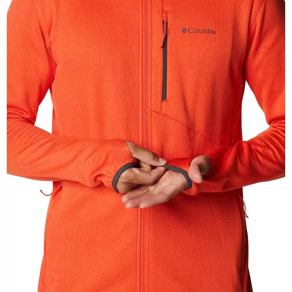 imageColumbia Mens Park View Fleece Full Zip HoodieRed Quartz Heather