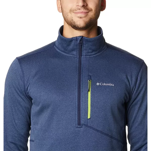 imageColumbia Mens Park View Fleece Half ZipCollegiate Navy Heather  Legacy