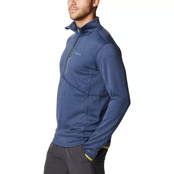 imageColumbia Mens Park View Fleece Half ZipCollegiate Navy Heather  Legacy