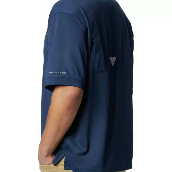 imageColumbia Mens Perfect Cast Polo ShirtBig Collegiate Navy