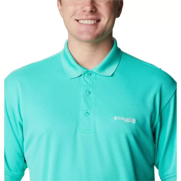 imageColumbia Mens Perfect Cast Polo ShirtBig Electric Turquoise