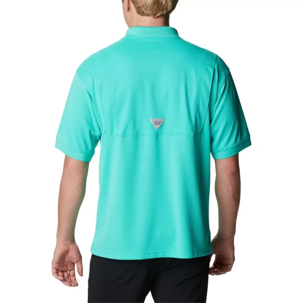 imageColumbia Mens Perfect Cast Polo ShirtBig Electric Turquoise