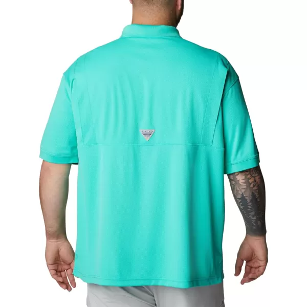 imageColumbia Mens Perfect Cast Polo ShirtBig Electric Turquoise