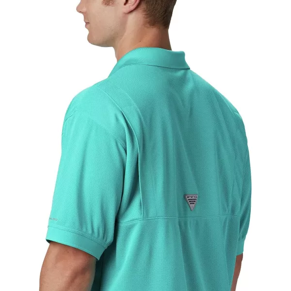 imageColumbia Mens Perfect Cast Polo ShirtRegular Fit Bright Aqua
