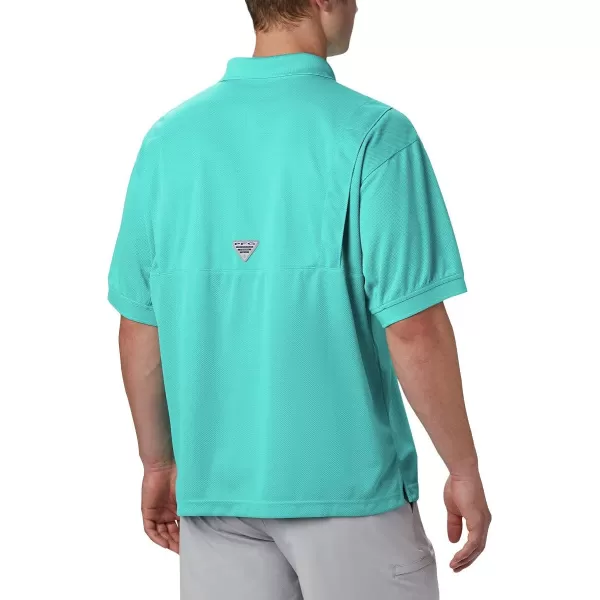 imageColumbia Mens Perfect Cast Polo ShirtTall Bright Aqua