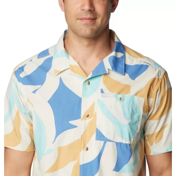 imageColumbia Mens Pine Canyon Short SleeveChalk Floristic