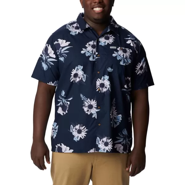 imageColumbia Mens Pine Canyon Short SleeveCollegiate Navy Staycation