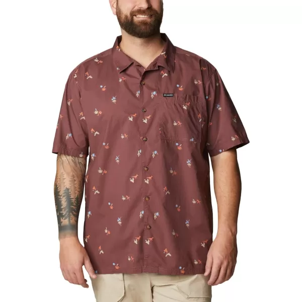 imageColumbia Mens Pine Canyon Short SleeveLight Raisin Baja Bonanza